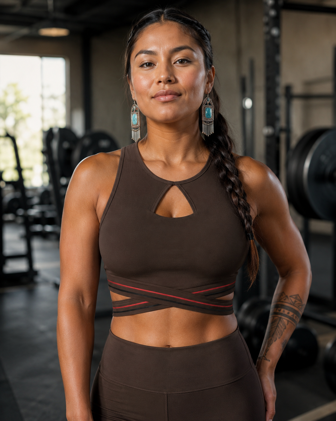 Loki & Ivy Women’s Criss-Cross Band Sports Bra