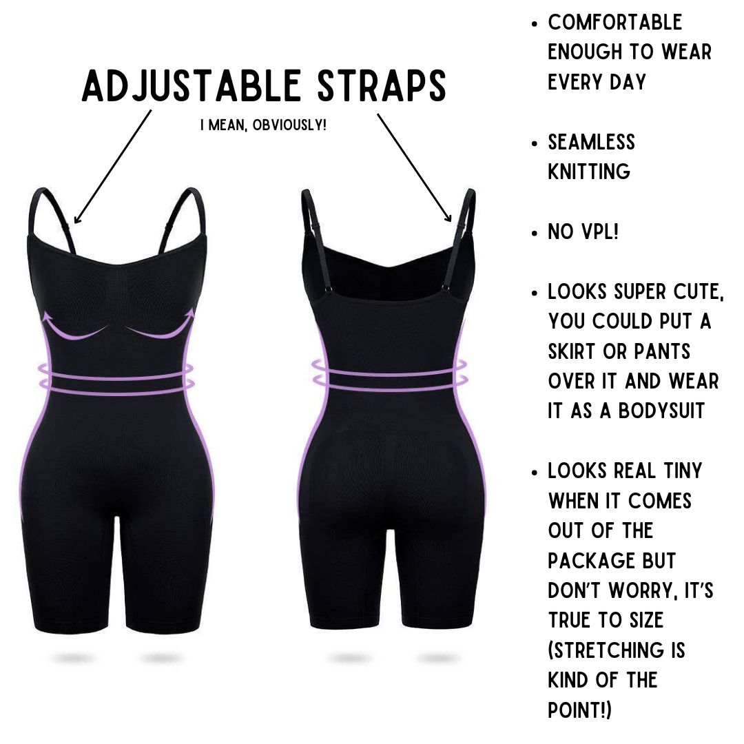 Shapewear Playsuit Seamless Bodysuit.